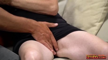 Granny with big boobs gets her pussy banged