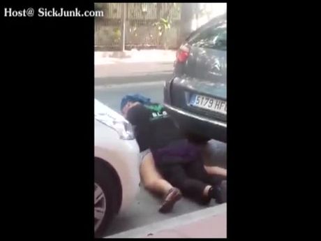 Dude Creampies A Fat Bitch In The Streets