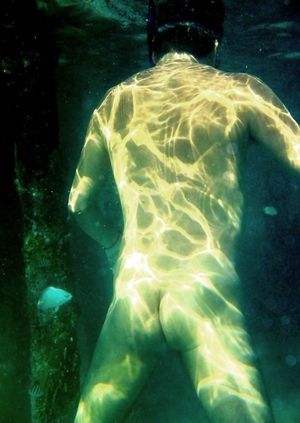 underwater male ass