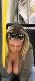 Combine huge tits, a loose sweater, and bending over