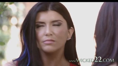 Nasty latex babes in Justice League porn parody movie featuring Charlotte Stokely and Romi Rain