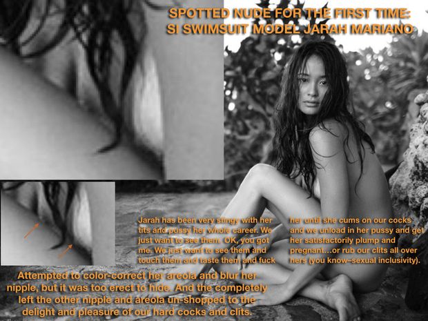 Incredibly Sexy Polynesian SI Swimsuit Model Jarah Mariano Nipples Found Exposed for First Time