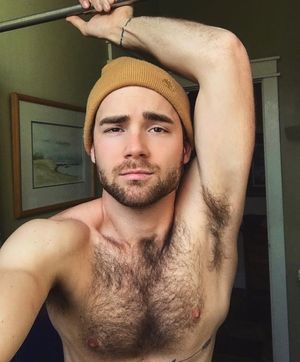 cute man with hairy pits
