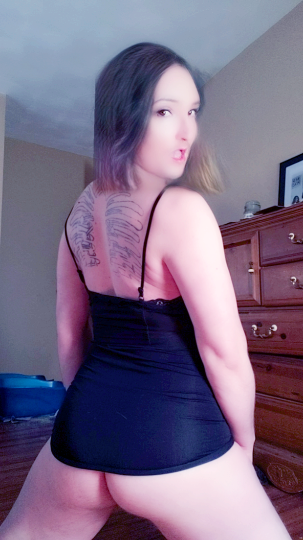 My skirt can barely keep it in!