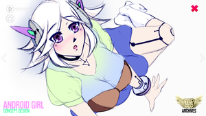 Archives: "Concept Art Pack 3" - Android Gırl Concept Design