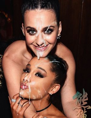 Post show fun with two of the biggest pop stars today