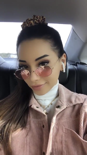 Beautiful Aria Lee Selfie