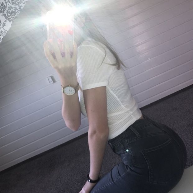 Blonde with big ASS
