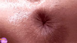 Anal gape-wink close up