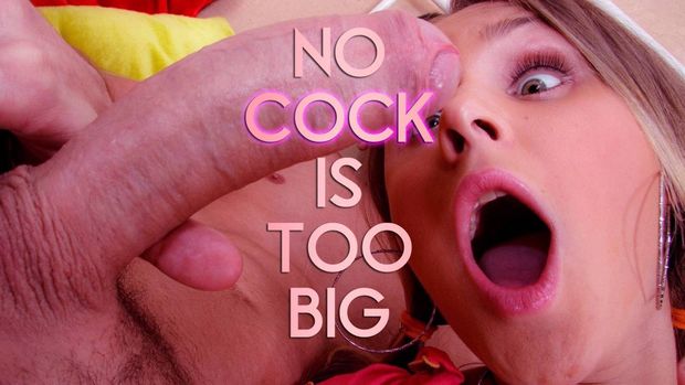 No Cock Too Big Sissy Caption