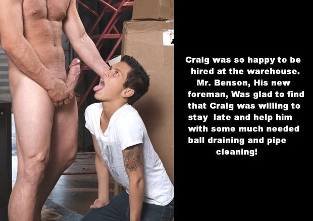 on my knees for cock