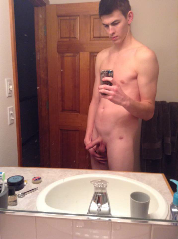 In the bathroom