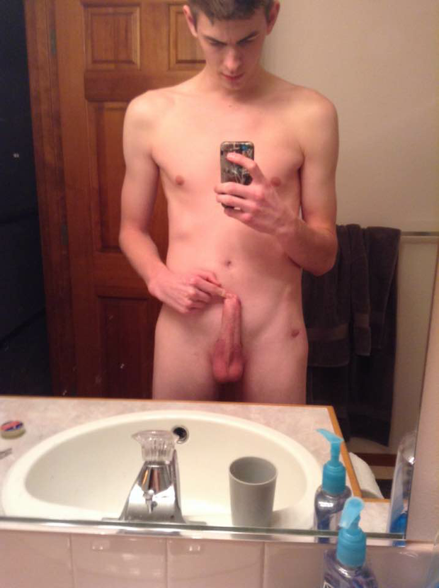 In the bathroom