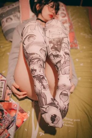 Sexy Teen Ahegao Socks