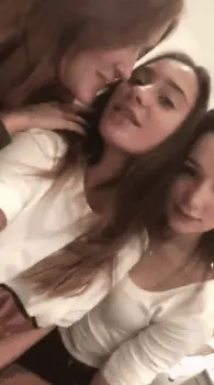 teens kissing