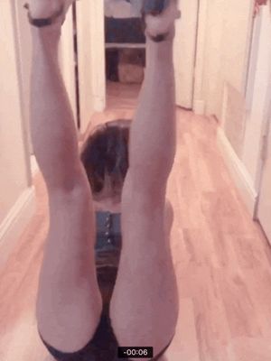 Sexy slut legs up high