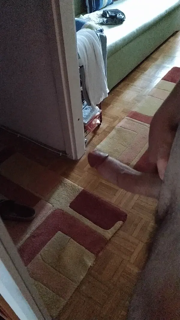 Hard cock off the mirror!