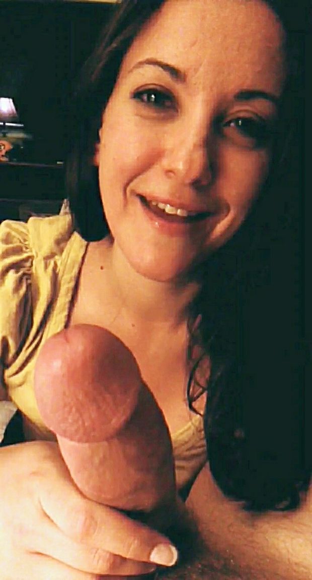 Such a happy cock slut, letting spit hang from lip to tip