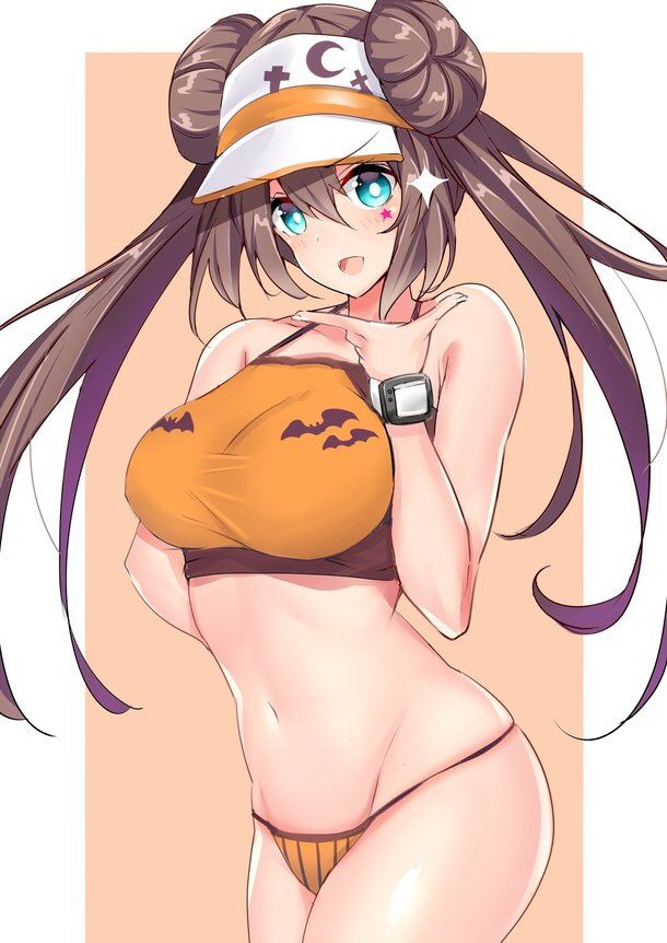 busty anime brunette haloween