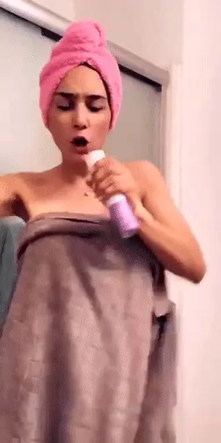 singing in the bathroom