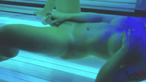 Passing time in the tanning bed