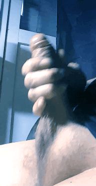 Stroking my rockhard cock so good