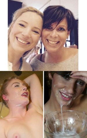 Before / After, these 2 lovely Hot Wifes were the wonderful cum-queens of our last cum-fiësta party. 53f