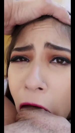 Eye rolling facefuck