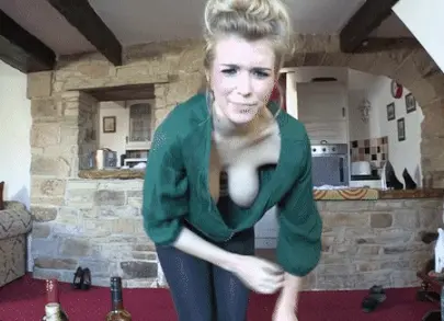 Hangers Down Her Sweater