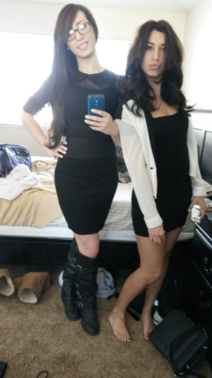 Role playing that one sister is a librarian and the other is a street walking slut that will do anything for money