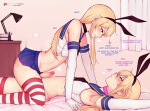 shimakaze and shimakaze-kun (kantai collection) drawn by bluefield