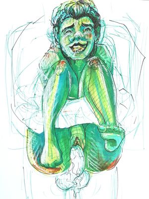 Orc cumslut getting fucked like a whore in her favourite position