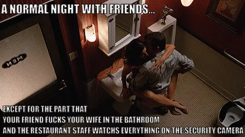 bathroom night out