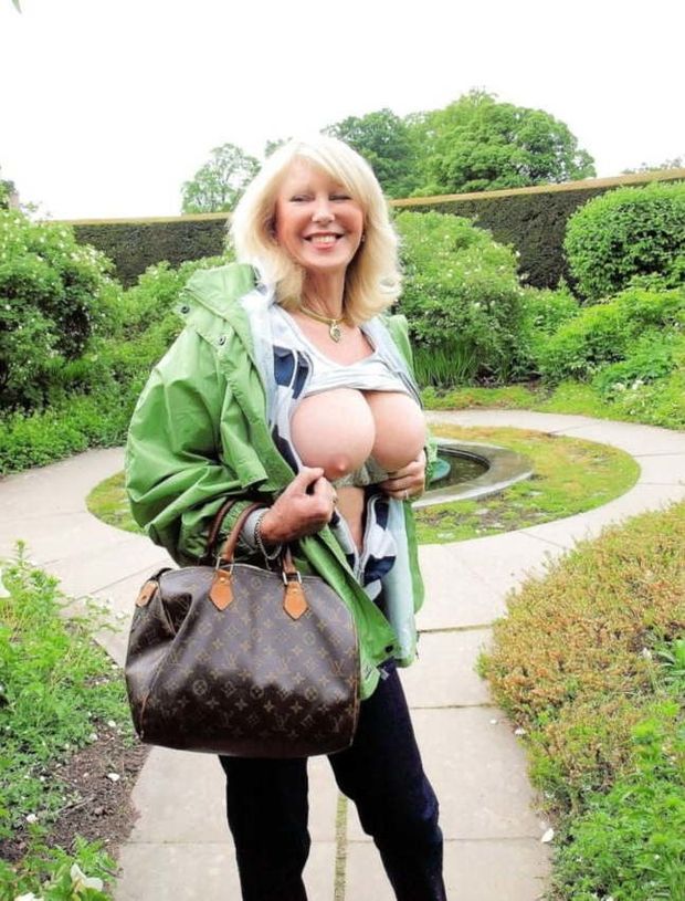 Outside milf moments