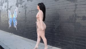 hot lady walking