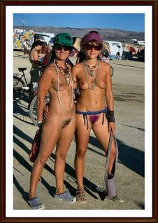 Burning man nudists