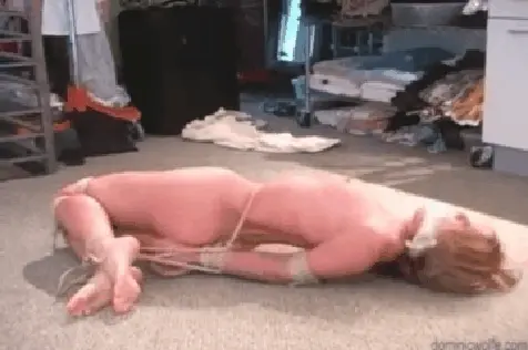 Randy Moore hogtied