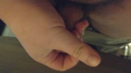 Getting cock from soft to hard and cumming