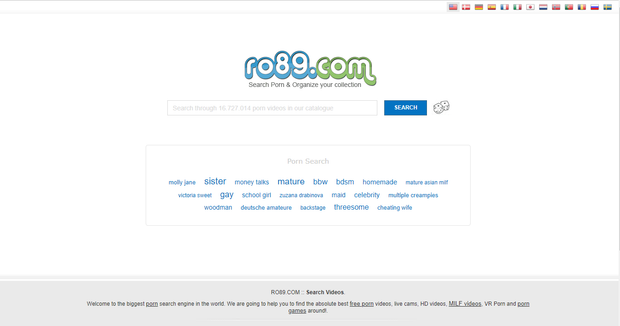 Ro89 & 13+ Free Porn Search Engines List