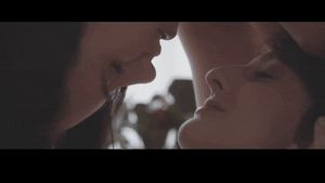 Lesbian kissing