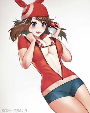 May enjoying her rack