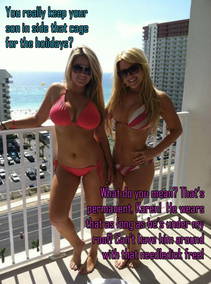 Everyone of my stepmom's friends knows...