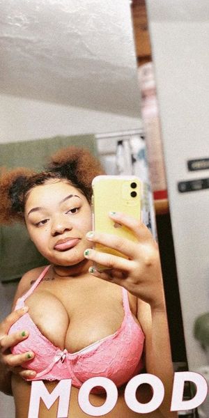 My friend in her bra