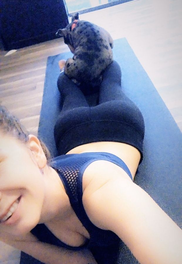 Prone yoga pants