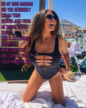 It was too much for my beta dick to see...