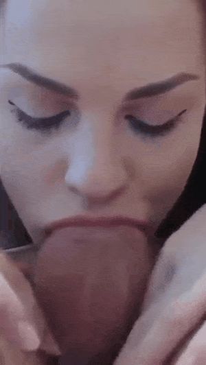 Balls and all going in her mouth