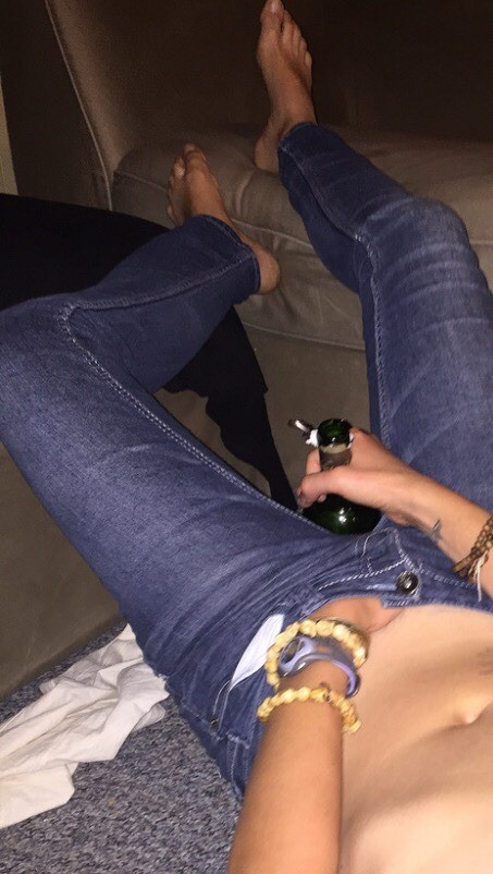 hand in pants