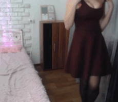 Susie Sherman showing her ''cleavage''