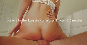 Needless to say, your wife won that bet....