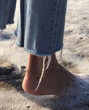 Anklet and jeans
